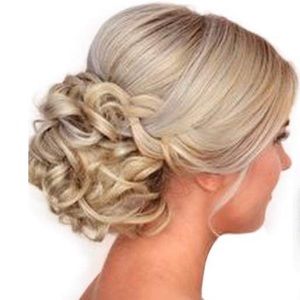 Blonde Mix Up-Do Clip Extensions